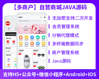 多商户运营版JAVA商城小程序源码-地摊兄源码多商户源码社交电商源码